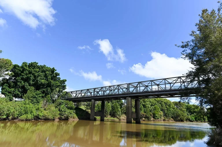 Bridge over the river in Lismore, Northern Rivers, NSW